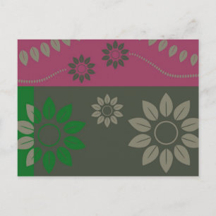 abstrakt-Blatt007 Postkarte