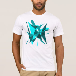 Abstrakt: Blau auf Blau = Grün T-Shirt