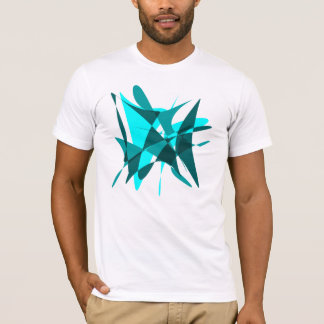 Abstrakt: Blau auf Blau = Grün T-Shirt