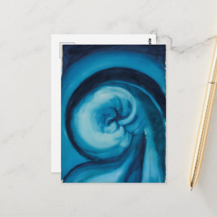Abstrakt Blau I Georgia O'Keeffe Postkarte