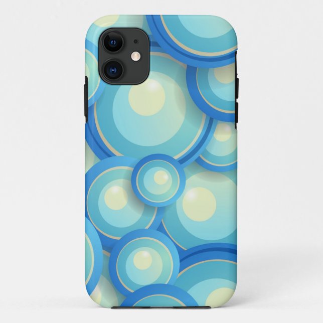 Abstrakt blau in grün Case-Mate iPhone hülle (Rückseite)