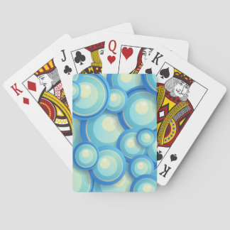 Abstrakt blau in grün spielkarten