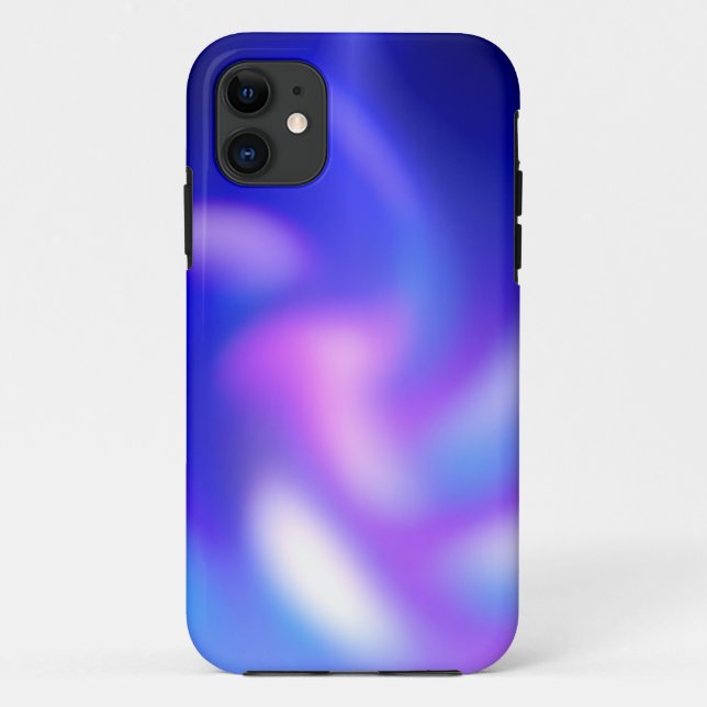 Abstrakt Blau Lila Blauer Bläschen Case-Mate iPhone Hülle (Rückseite)