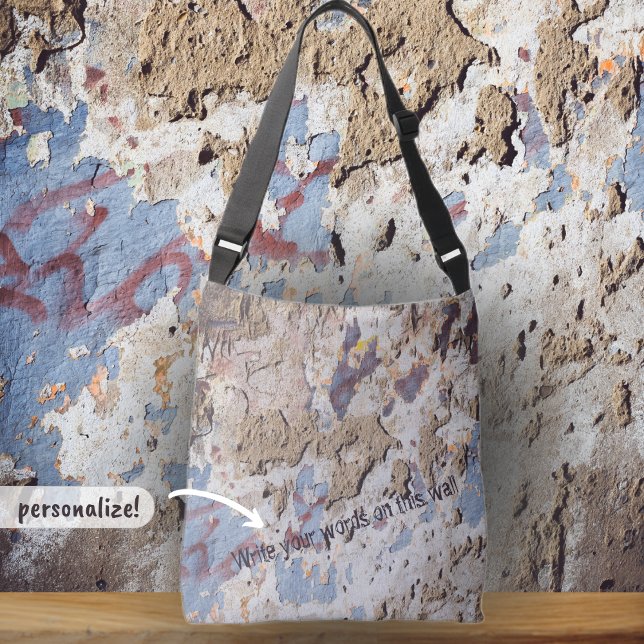 Abstrakt blau und beige (gekrönte Wand) Tragetaschen Mit Langen Trägern (Von Creator hochgeladen)