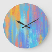 Abstrakt Blau und Orange