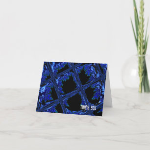 Abstrakt Blau und Schwarz Danke