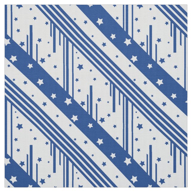Abstrakt Blau und Weiß Stoff (Muster)