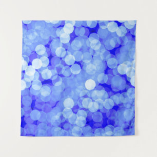 Abstrakt Blue Bokeh: Klassischer Hintergrund Wandteppich