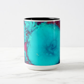 Abstrakt Blue Coffee Tasse