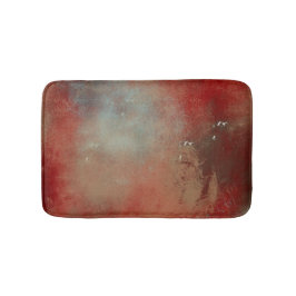 Abstrakt Blue Gold Red Contemporary Art Badematte