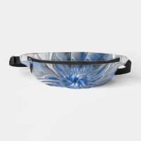 Abstrakt Blue Gray Fraktal Art Blume