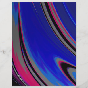 Abstrakt Blue Gray Magenta Fraktal Scrapbook Paper