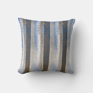 Abstrakt Blue Gray Tan Cream Modern Kissen