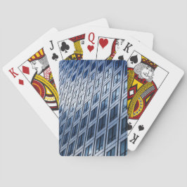Abstrakt Blue Gray Windows Spielkarten