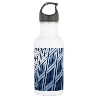 Abstrakt Blue Gray Windows Trinkflasche