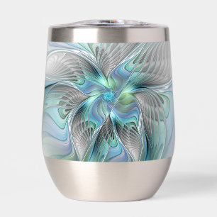 Abstrakt Blue Green Butterfly Fantasy Fraktal Art