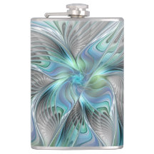 Abstrakt Blue Green Butterfly Fantasy Fraktal Art