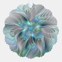 Abstrakt Blue Green Butterfly Fantasy Fraktal Art