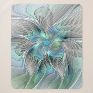Abstrakt Blue Green Butterfly Fantasy Fraktal Art Sherpadecke