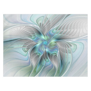 Abstrakt Blue Green Butterfly Fantasy Fraktal Art Tischdecke