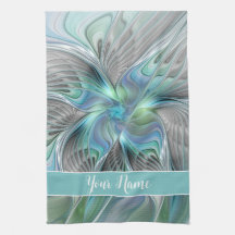 Abstrakt Blue Green Butterfly Fantasy Fraktal Name