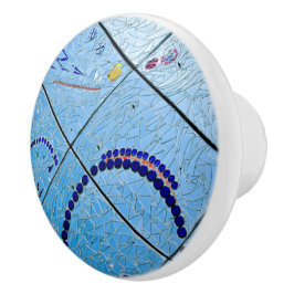 Abstrakt Blue Mirror Mosaic Keramikknauf