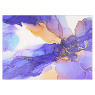 Abstrakt Blue Orange Tablecloth Tischdecke