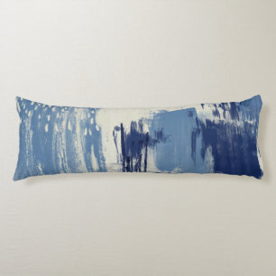 Abstrakt Blue und Elfenbein Seitenschläferkissen
