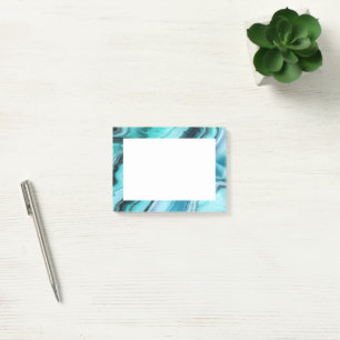 Abstrakt Blues Stylish Trendy Post-it Klebezettel