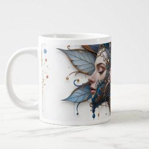 Abstrakt blumenreich Jumbo-Tasse