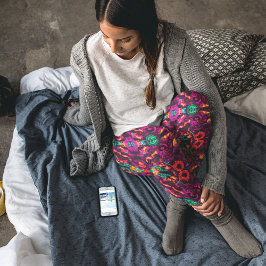 Abstrakt blumenreich leggings