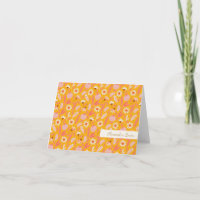 Abstrakt Boho Botanical Fruit Yellow Script Name