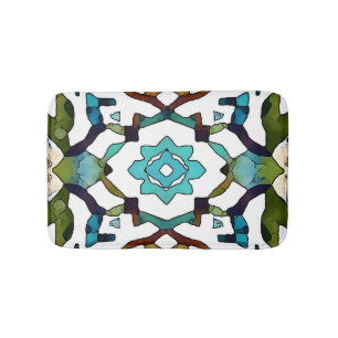 Abstrakt-Boho-geometrisches Design 304 Badematte