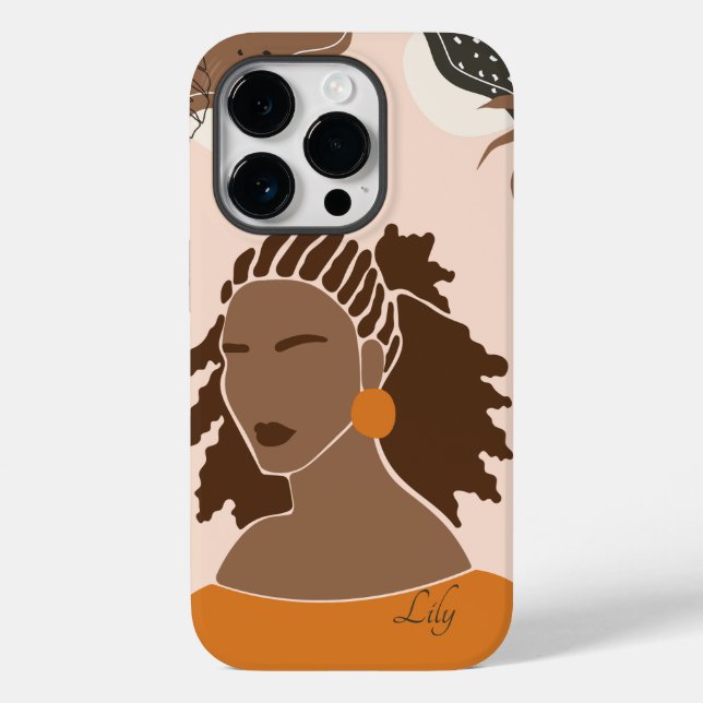 Abstrakt Boho Illustration , Boho Chic Case-Mate iPhone 14 Pro Hülle (Rückseite)