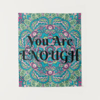 Abstrakt Boho Mandala Sie sind genug Bejahung