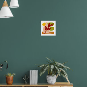 Abstrakt Boho Vase Still Life Poster