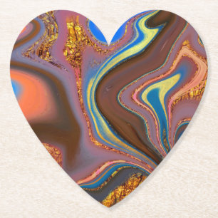 abstrakt braun untersetzer