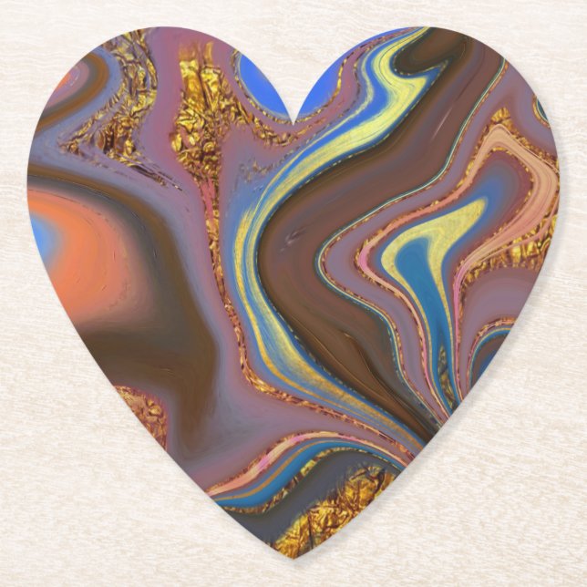 abstrakt braun untersetzer (Vorderseite)