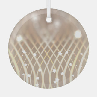 Abstrakt braun, Waves Stars Hintergrund. Ornament Aus Glas