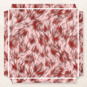 Abstrakt-braune Fabric Pelz Hintergrund-24602 Untersetzer