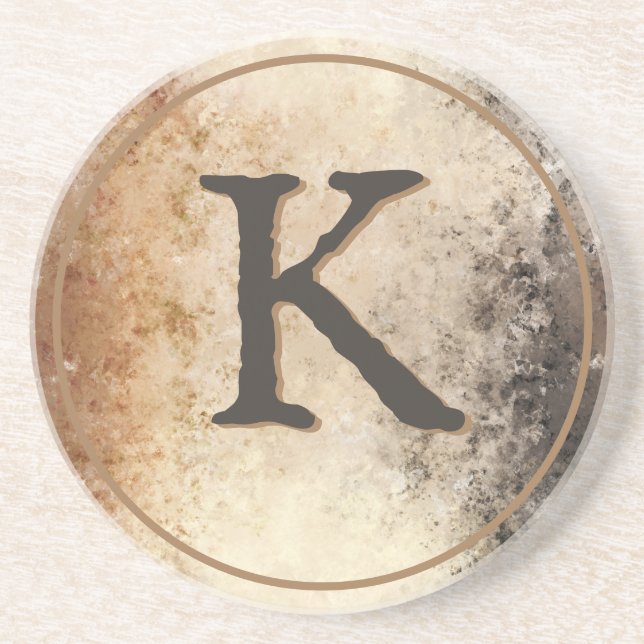 Abstrakt Brown Tone Getränkeuntersetzer (Vorne)