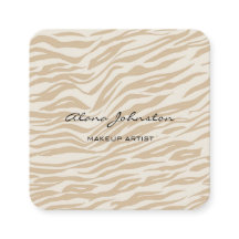 Abstrakt Brown Zebra Print Makeup Artist