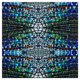 Abstrakt Burnt Bark Fabric Stoff
