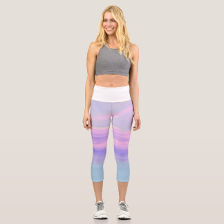 abstrakt capri leggings