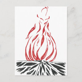 Abstrakt Cinderella Phoenix Postkarte