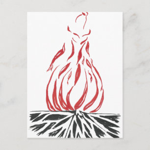 Abstrakt Cinderella Phoenix Postkarte