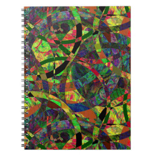 Abstrakt Circle Pattern Spiral Foto Notebook Notizblock
