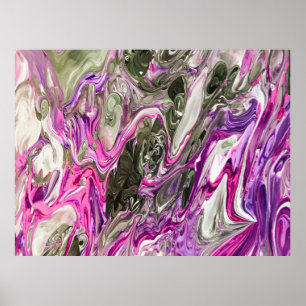 Abstrakt Color Study 406, Poster