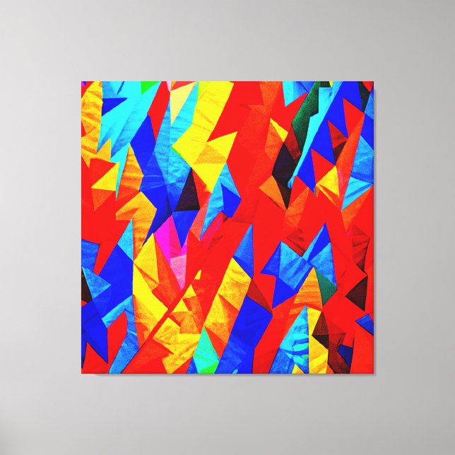Abstrakt Color Symphony Leinwanddruck (Vorderseite)