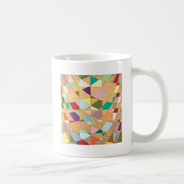 Abstrakt Colors Sun Burst Kaffeetasse (Rechts)